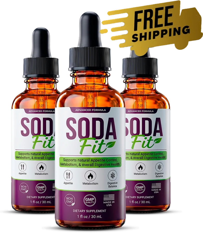 SodaFit advanced formula drops — 3 bottle bundle with free shipping